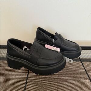 Black Platform Loafers